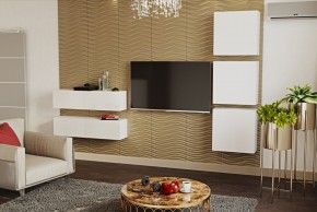ЛИНДА Гостиная (Белый/Белый) в Сысерти - sysert.mebel24.online | фото 4