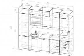 ЛОТОС Кухонный гарнитур Экстра 5 (3000 мм) в Сысерти - sysert.mebel24.online | фото 2