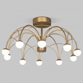 Люстра на штанге Eurosvet Ragno 90031/10 LED золото в Сысерти - sysert.mebel24.online | фото