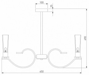 Люстра на штанге Eurosvet Rosher 60141/6 хром в Сысерти - sysert.mebel24.online | фото 2