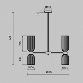 Люстра на штанге Maytoni Antic MOD302PL-10W в Сысерти - sysert.mebel24.online | фото 3