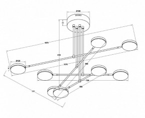 Люстра на штанге Maytoni Fad MOD070PL-L48W3K в Сысерти - sysert.mebel24.online | фото 3