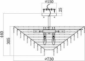 Люстра на штанге Maytoni Mazzo MOD130CL-14G в Сысерти - sysert.mebel24.online | фото 4
