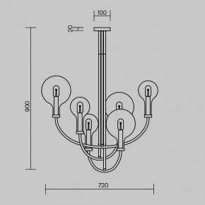 Люстра на штанге Maytoni Status MOD333PL-06BS в Сысерти - sysert.mebel24.online | фото 3