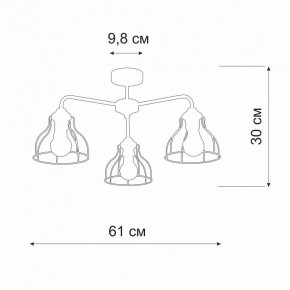 Люстра на штанге Vitaluce V3102 V3102-1/3PL в Сысерти - sysert.mebel24.online | фото 2
