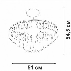 Люстра на штанге Vitaluce V5352 V5352-1/5PL в Сысерти - sysert.mebel24.online | фото