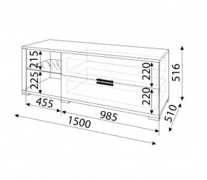 Мармарис (гостиная) М03 ТВ-тумба в Сысерти - sysert.mebel24.online | фото 2