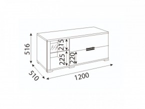 Мармарис (гостиная) М14 ТВ-тумба малая в Сысерти - sysert.mebel24.online | фото 2