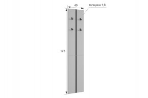 МЕРСИ Прихожая (модульная) графит в Сысерти - sysert.mebel24.online | фото 2