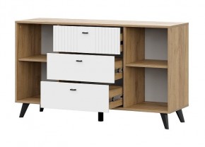 МИЛАН Детская (Дуб Золотой/Белый матовый) в Сысерти - sysert.mebel24.online | фото 17