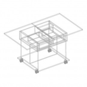 МОНИКА Стол журнальный раскладной в Сысерти - sysert.mebel24.online | фото 3