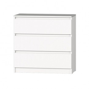 МС "Хилтон" Комод №2 800 (3 ящ.) белый текстурный в Сысерти - sysert.mebel24.online | фото 2