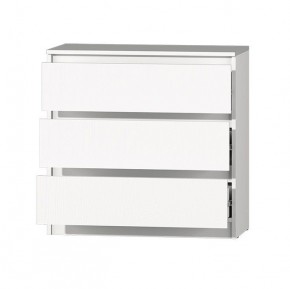 МС "Хилтон" Комод №2 800 (3 ящ.) белый текстурный в Сысерти - sysert.mebel24.online | фото 3
