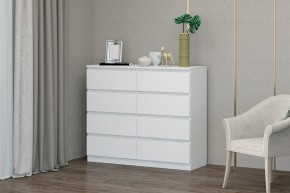 МС "Хилтон" Комод №3 1200 (8 ящ.) белый текстурный в Сысерти - sysert.mebel24.online | фото