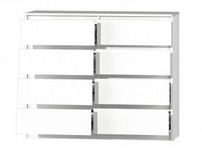 МС "Хилтон" Комод №3 1200 (8 ящ.) белый текстурный в Сысерти - sysert.mebel24.online | фото 3