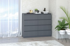 МС "Хилтон" Комод №3 1200 (8 ящ.) графит в Сысерти - sysert.mebel24.online | фото