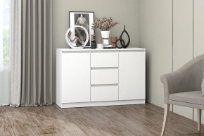 МС "Хилтон" Комод №4 1200 (белый текстурный) в Сысерти - sysert.mebel24.online | фото