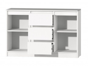 МС "Хилтон" Комод №4 1200 (белый текстурный) в Сысерти - sysert.mebel24.online | фото 3