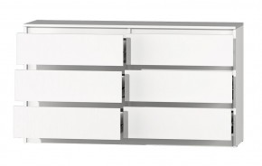 МС "Хилтон" Комод №5 1400 (6 ящ.) белый текстурный в Сысерти - sysert.mebel24.online | фото 3
