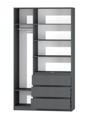 МС "Хилтон" Шкаф №2 1200 (Графит) в Сысерти - sysert.mebel24.online | фото 3