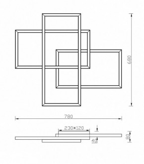 Накладной светильник Maytoni Rida MOD015CL-L80W в Сысерти - sysert.mebel24.online | фото 2