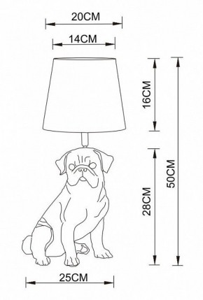 Настольная лампа декоративная Arte Lamp Bobby A1512LT-1WH в Сысерти - sysert.mebel24.online | фото 2