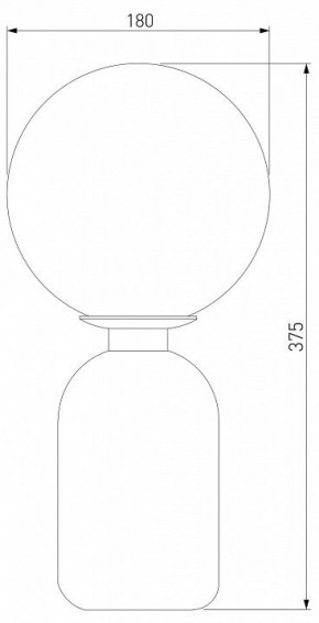 Настольная лампа декоративная Eurosvet Bubble 01197/1 белый в Сысерти - sysert.mebel24.online | фото 2
