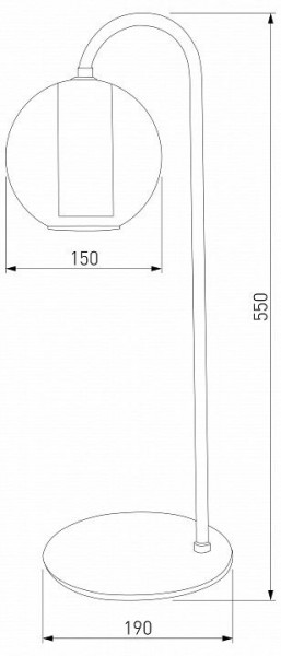 Настольная лампа декоративная Eurosvet Cobble 80508/1 дымчатый в Сысерти - sysert.mebel24.online | фото 2