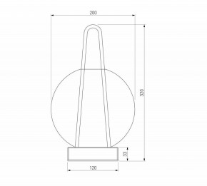 Настольная лампа декоративная Eurosvet Frasco 80507/1 черный в Сысерти - sysert.mebel24.online | фото 3
