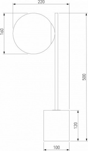 Настольная лампа декоративная Eurosvet Marbella 01157/1 черный в Сысерти - sysert.mebel24.online | фото 3