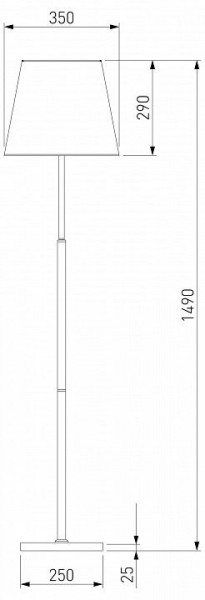 Настольная лампа декоративная Eurosvet Ozark 01156/1 латунь в Сысерти - sysert.mebel24.online | фото 2