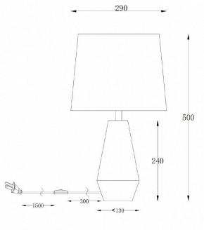 Настольная лампа декоративная Maytoni Calvin Table Z181-TL-01-B в Сысерти - sysert.mebel24.online | фото 2