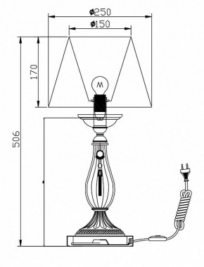 Настольная лампа декоративная Maytoni Demitas RC024-TL-01-R в Сысерти - sysert.mebel24.online | фото 3