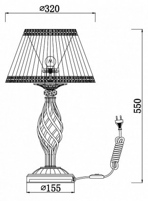 Настольная лампа декоративная Maytoni Grace RC247-TL-01-R в Сысерти - sysert.mebel24.online | фото 3