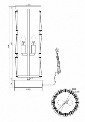 Настольная лампа декоративная Maytoni Puntes MOD043TL-02CH в Сысерти - sysert.mebel24.online | фото 4