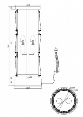 Настольная лампа декоративная Maytoni Puntes MOD043TL-02G в Сысерти - sysert.mebel24.online | фото 3