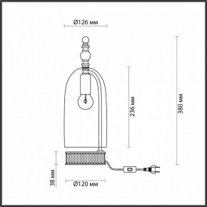 Настольная лампа декоративная Odeon Light Bell 4892/1T в Сысерти - sysert.mebel24.online | фото 6