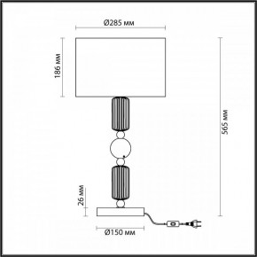 Настольная лампа декоративная Odeon Light Candy 4861/1T в Сысерти - sysert.mebel24.online | фото 4