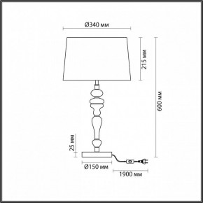Настольная лампа декоративная Odeon Light Homi 5040/1T в Сысерти - sysert.mebel24.online | фото 4