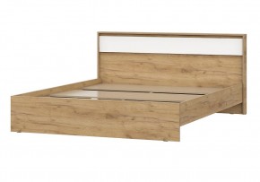 НЕКСТ 1 Кровать двойная (1.6х2.0) Дуб Золотой/Белый в Сысерти - sysert.mebel24.online | фото