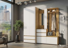 НЕКСТ 1 Вешалка с зеркалом + Шкаф 2-х ств. с ящиками в Сысерти - sysert.mebel24.online | фото