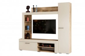 НИКОЛЬ Гостиная (Дуб крафт серый/софт айвори) в Сысерти - sysert.mebel24.online | фото