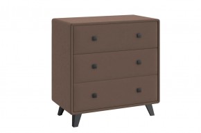 НИКОЛЬ Комод 3 ящика (шоколад) в Сысерти - sysert.mebel24.online | фото