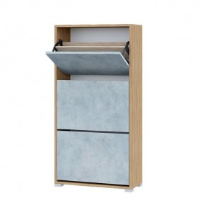 Обувница XL Домино (Крафт золотой/Бетон) в Сысерти - sysert.mebel24.online | фото