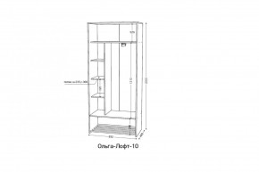 ОЛЬГА-ЛОФТ 10 Шкаф-купе с зеркалом в Сысерти - sysert.mebel24.online | фото 2
