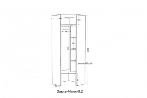 ОЛЬГА-МИЛК 9.2 Шкаф угловой с зеркалом в Сысерти - sysert.mebel24.online | фото 2