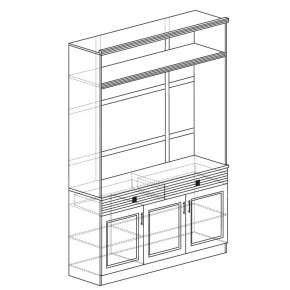 ОРЛЕАН Гостиная (модульная) серый в Сысерти - sysert.mebel24.online | фото 5