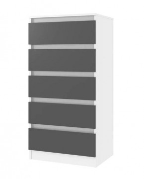 Парус Комод 600 (Белый/Графит) в Сысерти - sysert.mebel24.online | фото