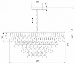 Подвесная люстра Bogate-s Gutta 476/8 в Сысерти - sysert.mebel24.online | фото 5