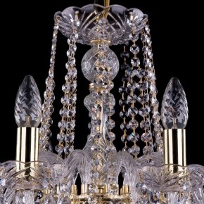 Подвесная люстра Bohemia Ivele Crystal 1402 1402/10/240/G/Leafs в Сысерти - sysert.mebel24.online | фото 4